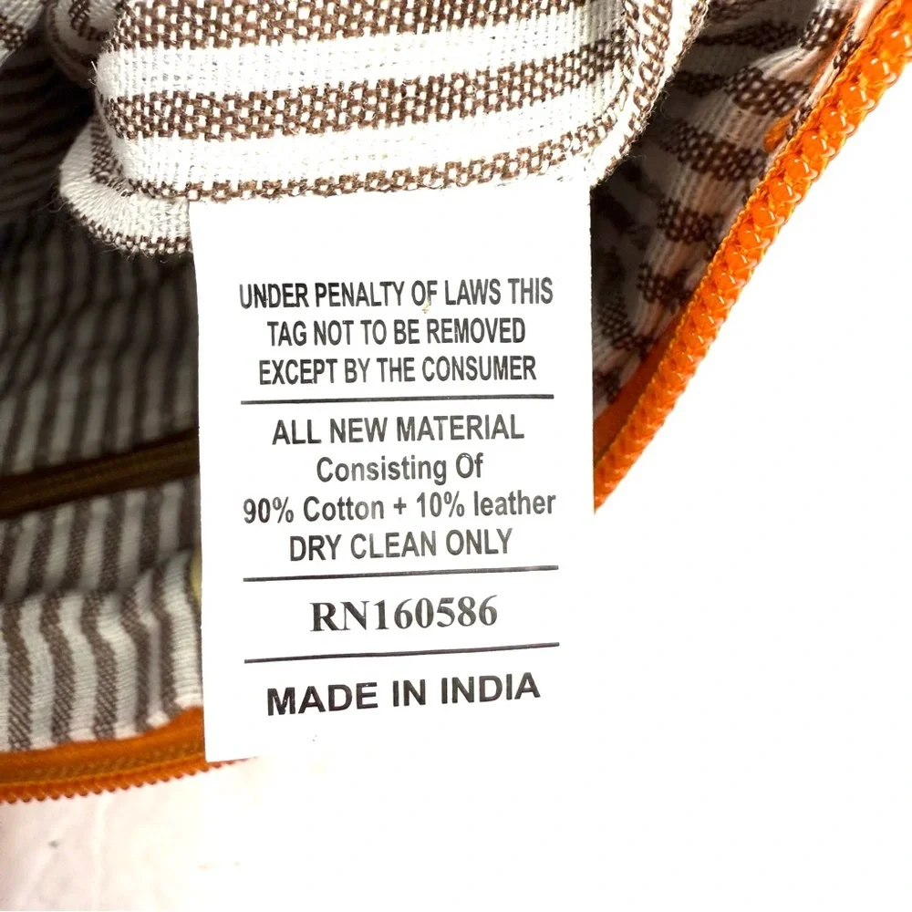 CottnCurls Handbag Tuscan Sling‎ Crossbody Bag Orange Corduroy Brand New